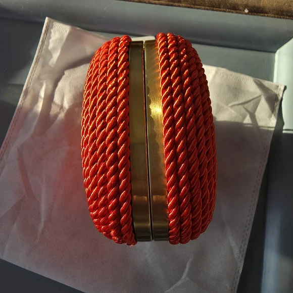 Olga Berg Martina Rope Clutch - Picture 8 of 12